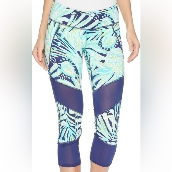Lilly Pulitzer Luxletic UPF 50 leggings MIDI High rise Sz Small